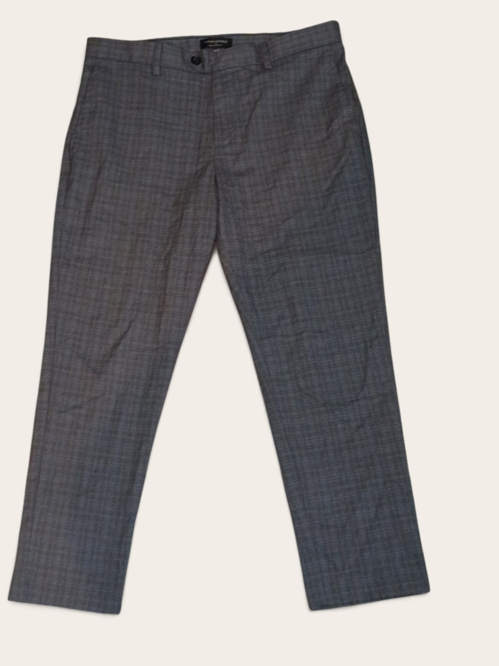 Banana Republic Gray Plaid Dress Pants